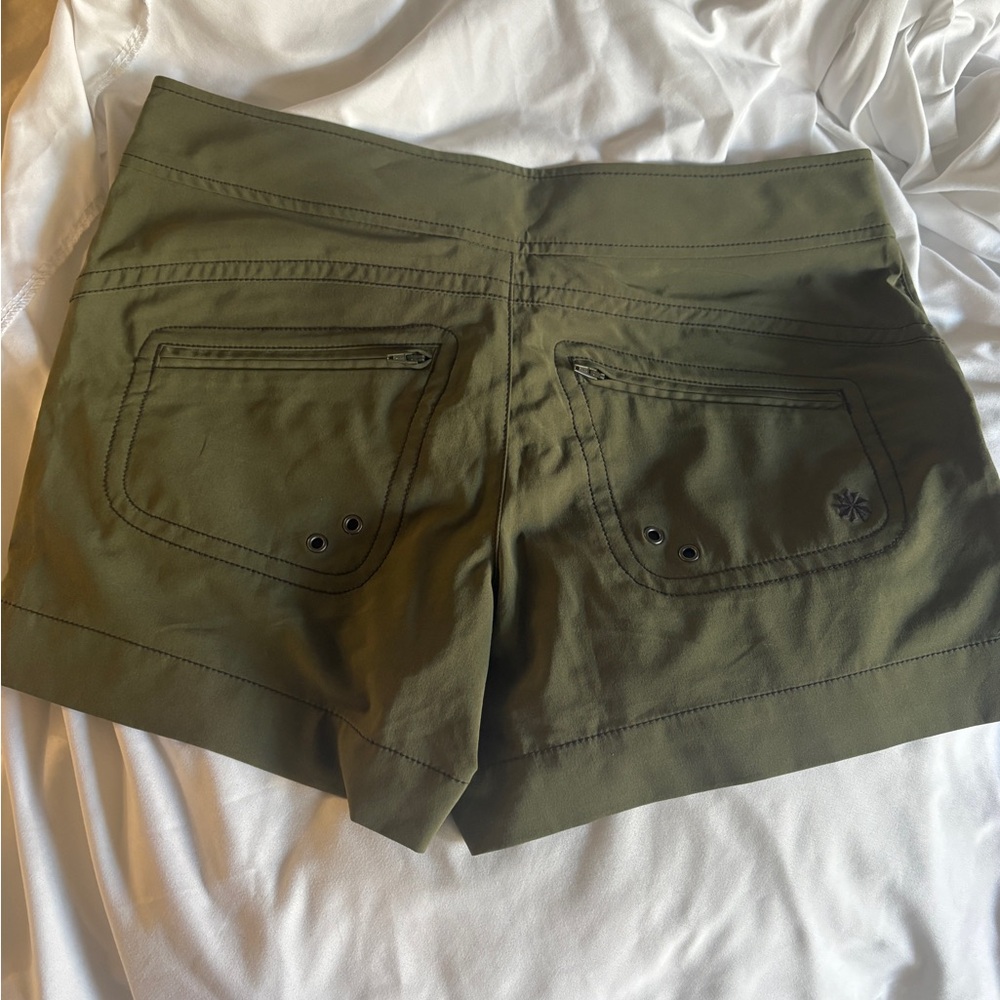 Athleta Olive Green Women's active Shorts - Picture 2 of 4